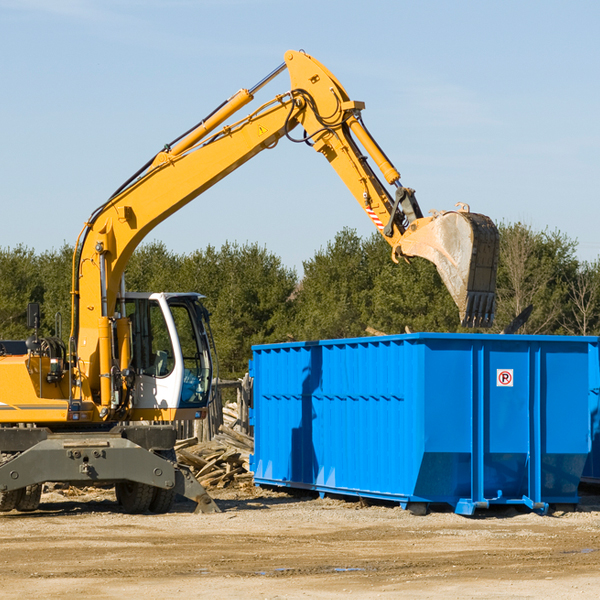 are there any restrictions on where a residential dumpster can be placed in Osakis